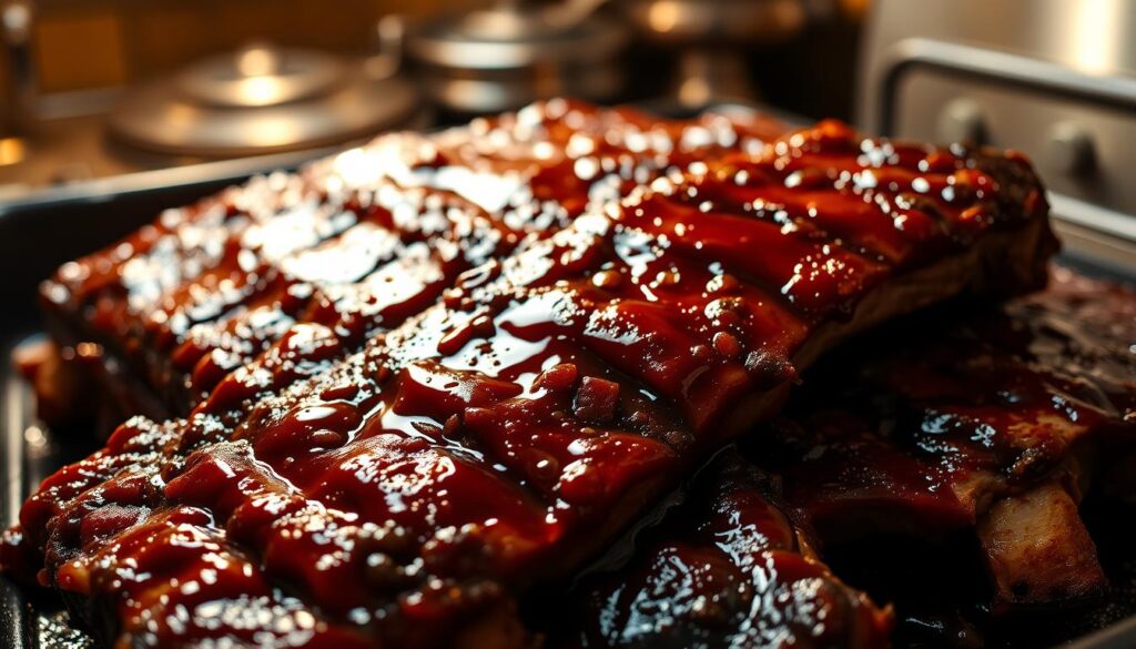 Glazing BBQ Beef Ribs Glazing BBQ Beef Ribs