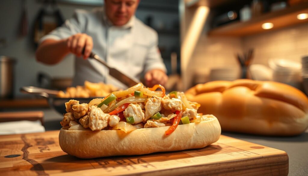 Philly Chicken Cheesesteak Cooking Process Philly Chicken Cheesesteak Cooking Process