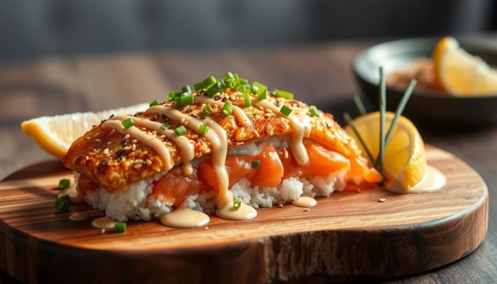 Sushi Salmon Bake Presentation Sushi Salmon Bake Presentation