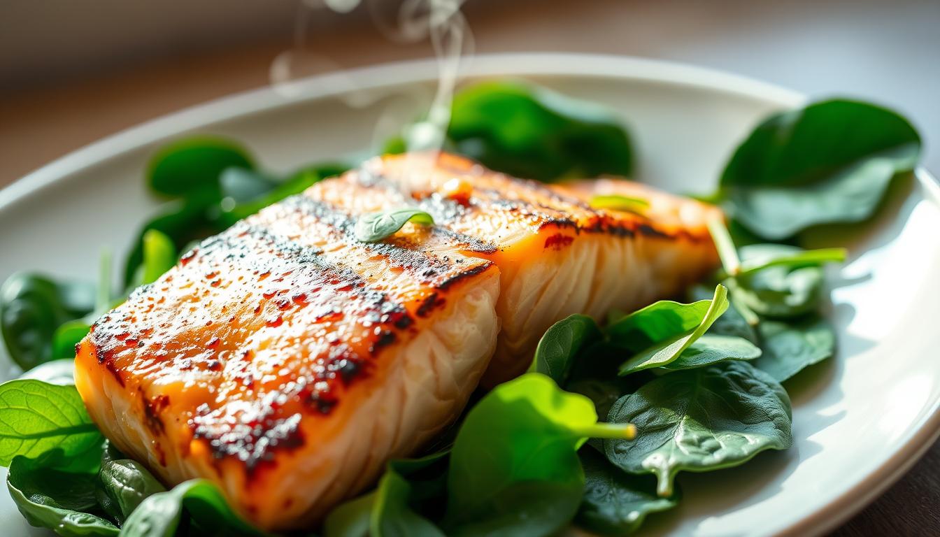 salmon spinach recipe