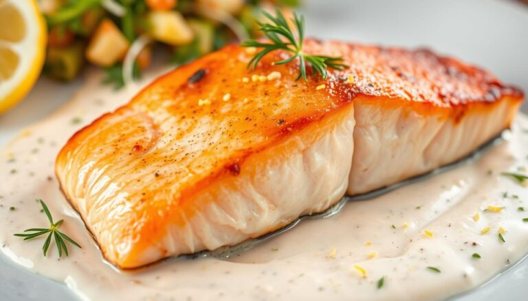 baked salmon with mayo