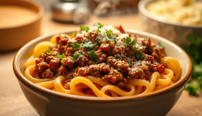ground beef and noodles