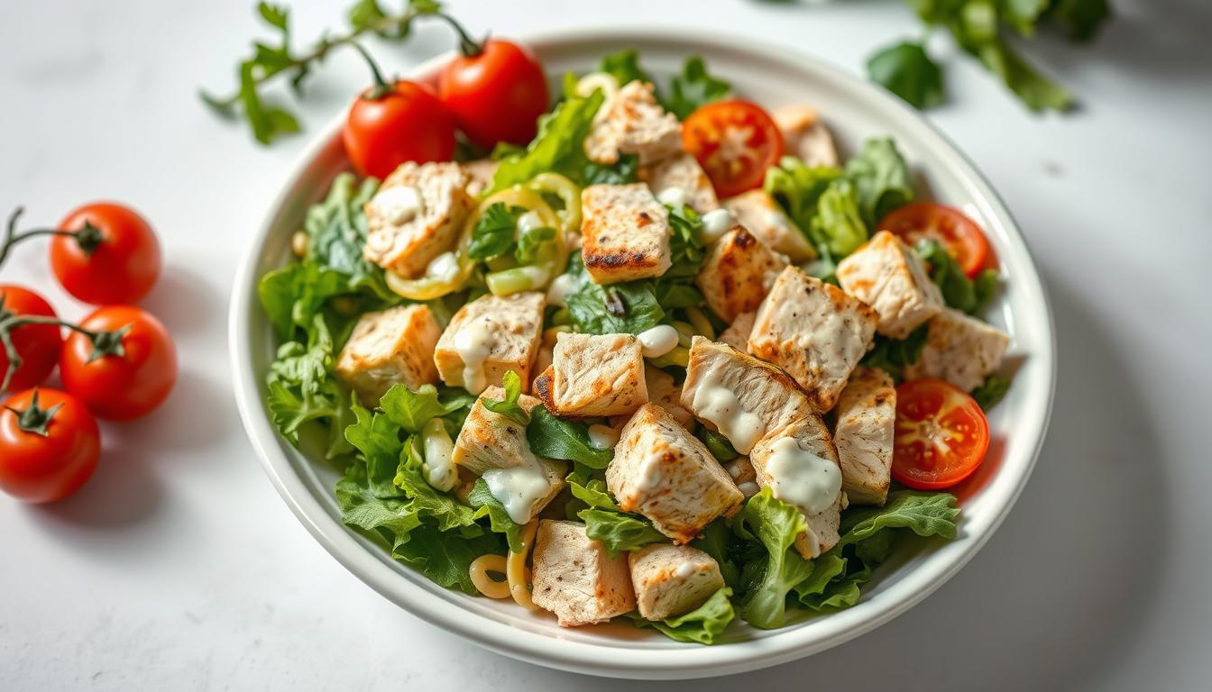 high protein chicken salad