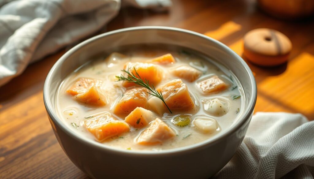 salmon fish soup