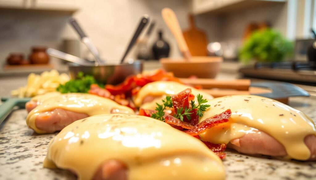 Crockpot Cheesy Bacon Ranch Chicken Preparation