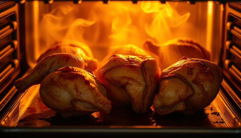 Oven Roasted Chicken Quarters Baking Process
