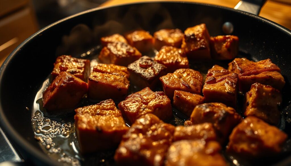 Pan-Fried Cube Steak Cooking