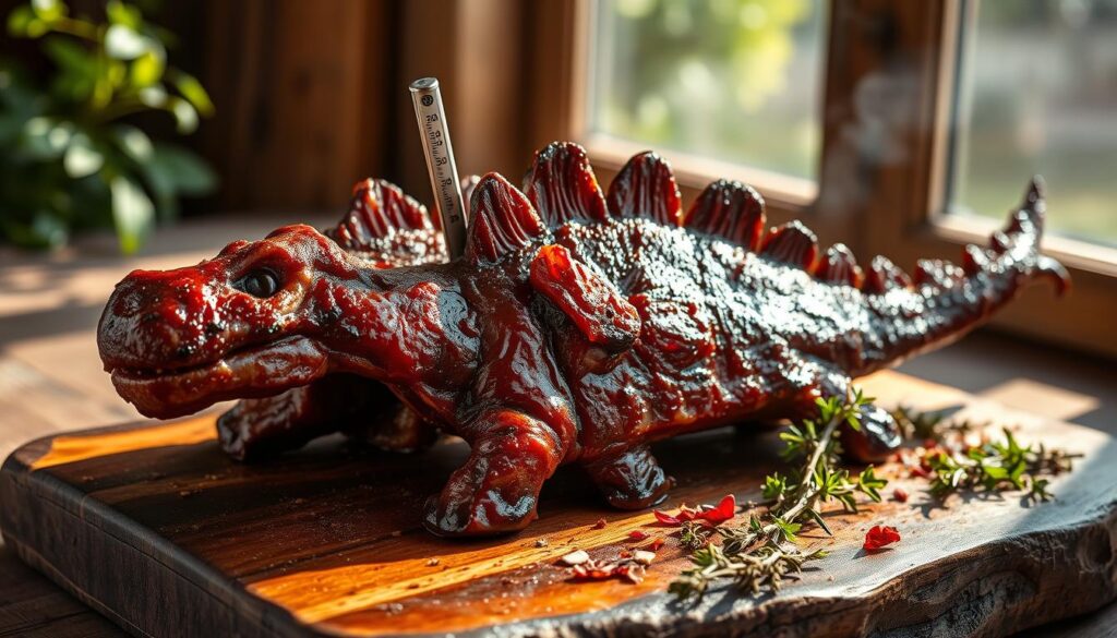 Perfectly Cooked Dino Ribs Doneness Test
