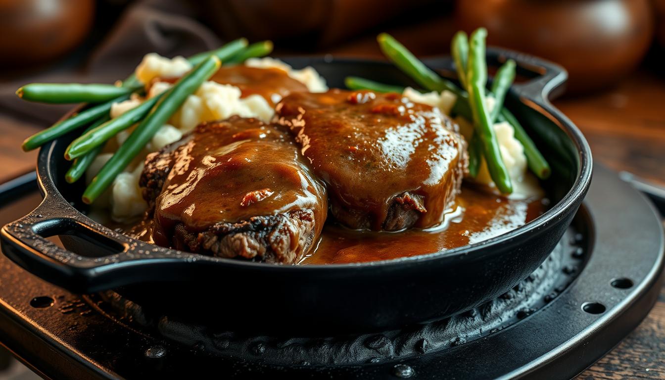 salisbury steak in oven