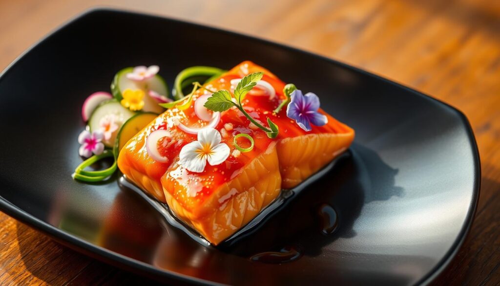 Asian-Inspired Salmon Plating Asian-Inspired Salmon Plating
