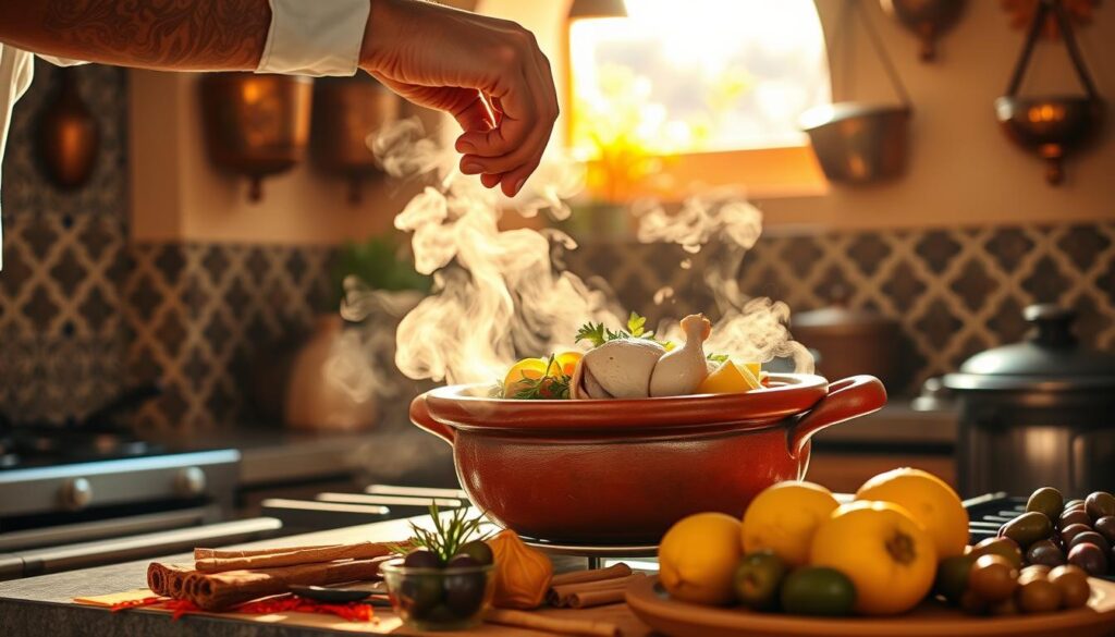 Authentic Tagine Recipe Cooking Process