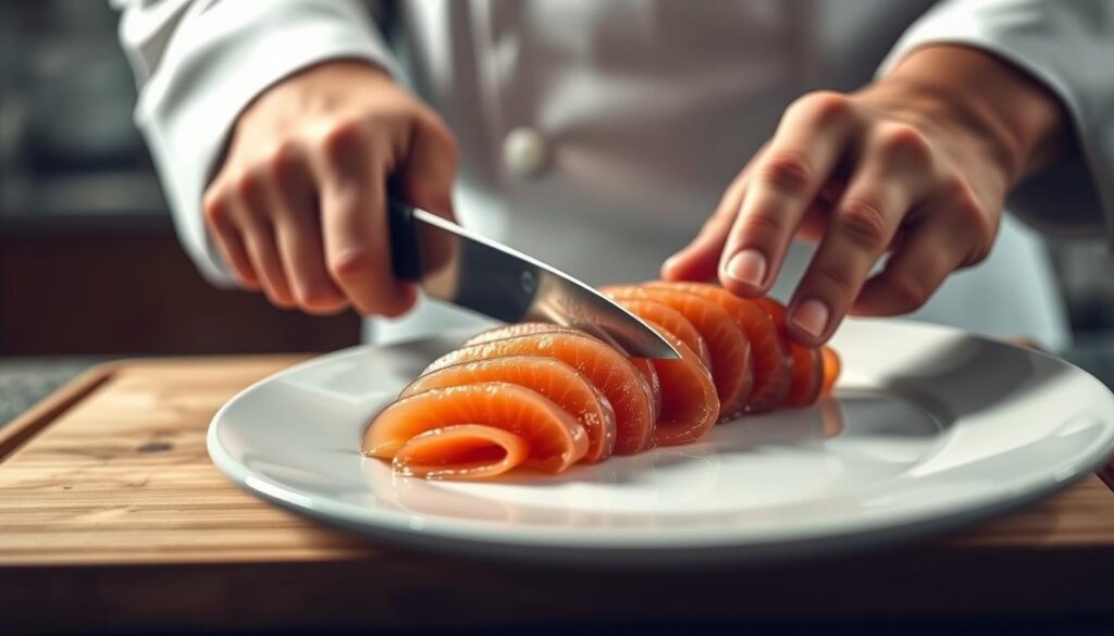 Salmon Crudo Preparation Techniques
