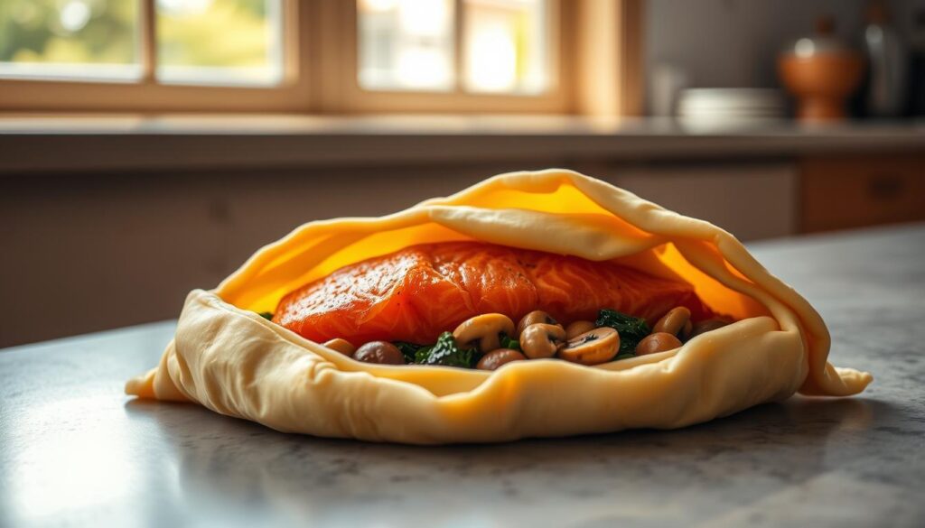 Salmon Wellington Assembly Technique Salmon Wellington Assembly Technique