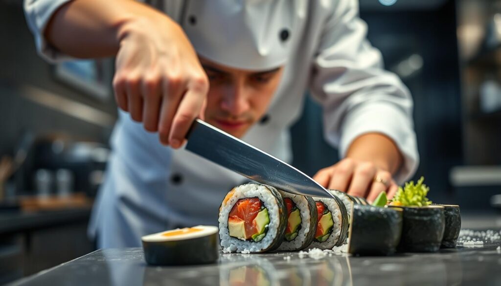 Sushi Roll Cutting Techniques Sushi Roll Cutting Techniques