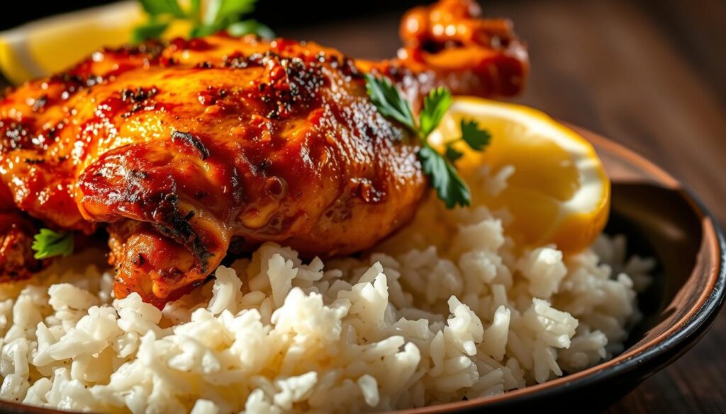 cooking peri peri chicken