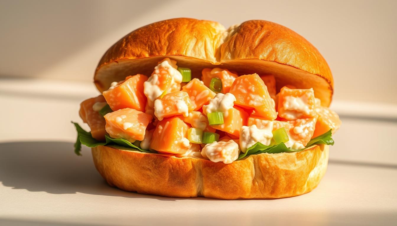 salmon salad sandwich