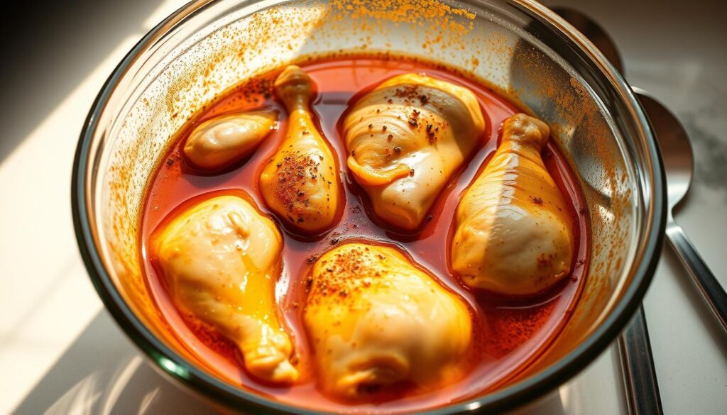 Broasted Chicken Marinade Preparation