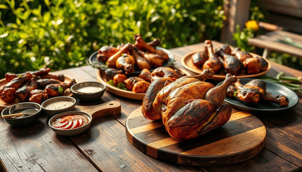 Charcoal Chicken Serving Styles