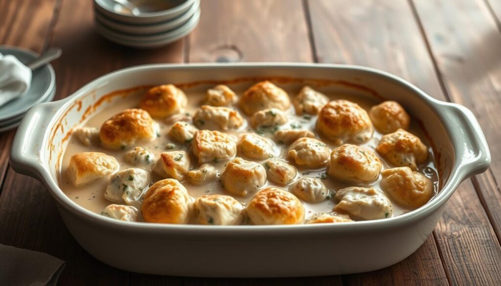 Creamy Chicken and Biscuits Filling Preparation
