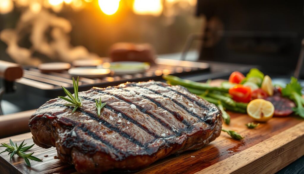 Grilled Lamb Leg Steak Technique