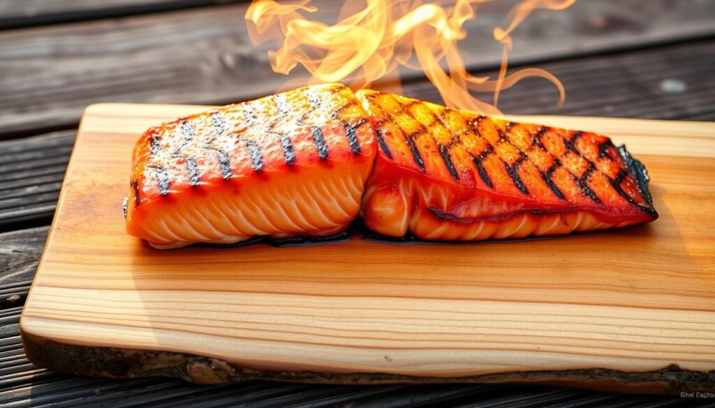 Grilled Sockeye Salmon on Cedar Plank