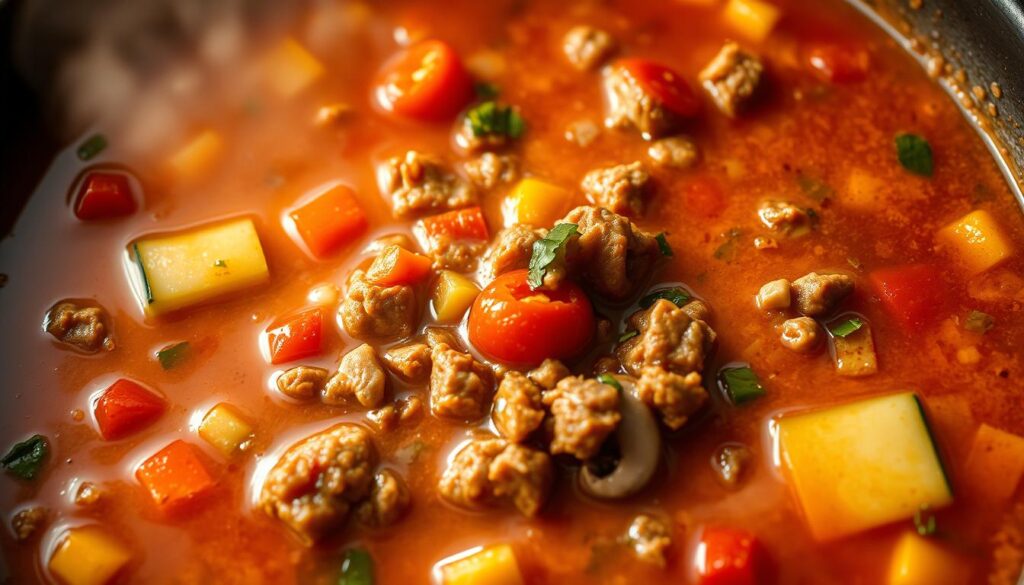 Keto Hamburger Soup Recipe