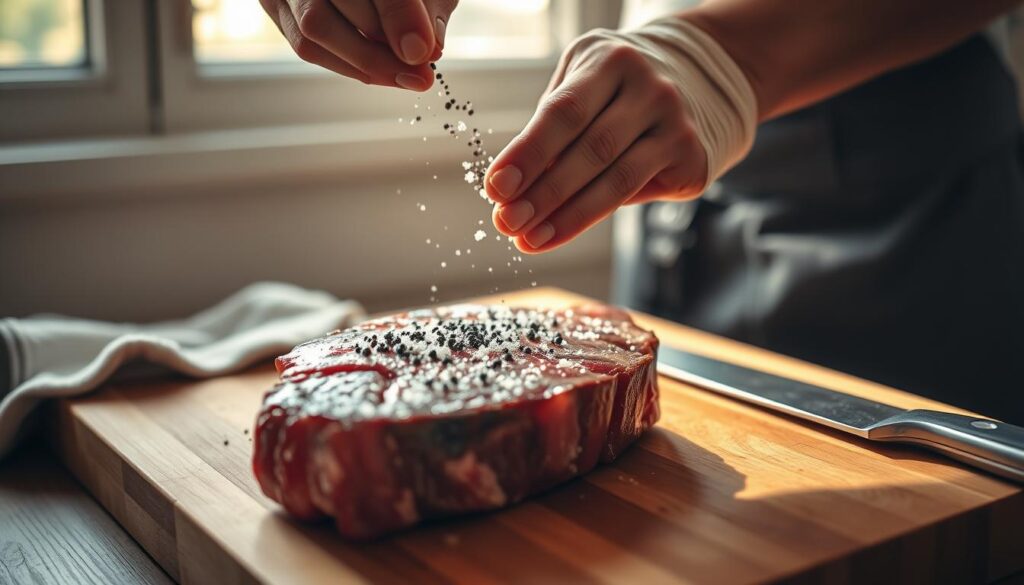 Preparing Strip Steak for Sous Vide