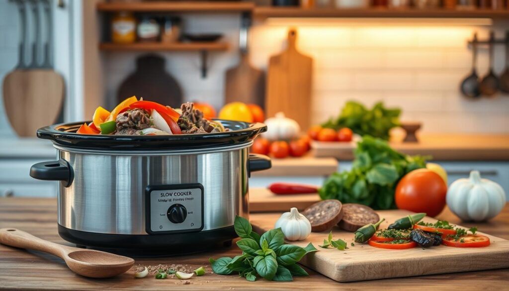 Slow Cooker Italian Beef Preparation
