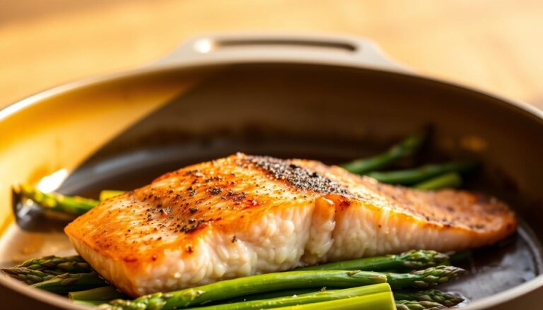salmon and asparagus
