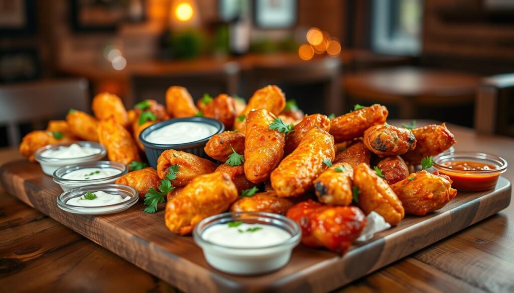 Crispy Boneless Wings Serving Platter