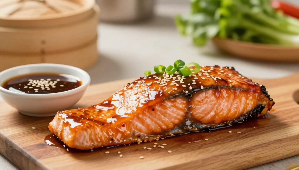 Teriyaki Salmon Glazing Technique Teriyaki Salmon Glazing Technique