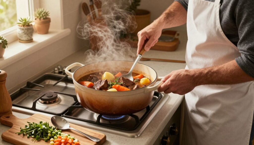 Dutch Oven Beef Stew Cooking Techniques